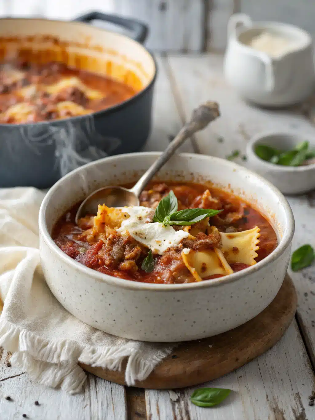 One Pot Lasagna Soup With Bold Flavor And Comfort