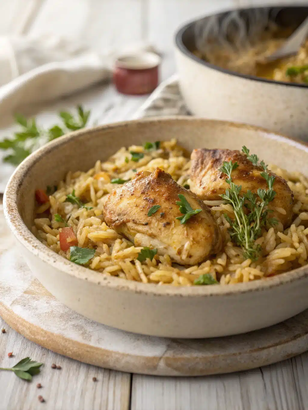 Genius One Pot Chicken Orzo for Busy Night Comfort